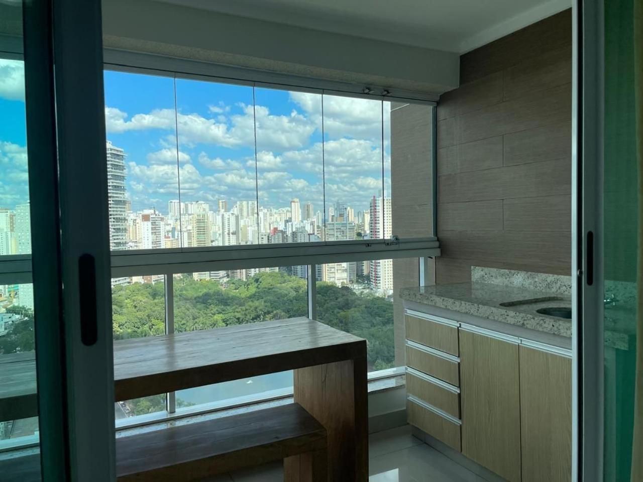 Moderno Flat Com Vista Para O Parque Vaca Brava Goiânia Esterno foto